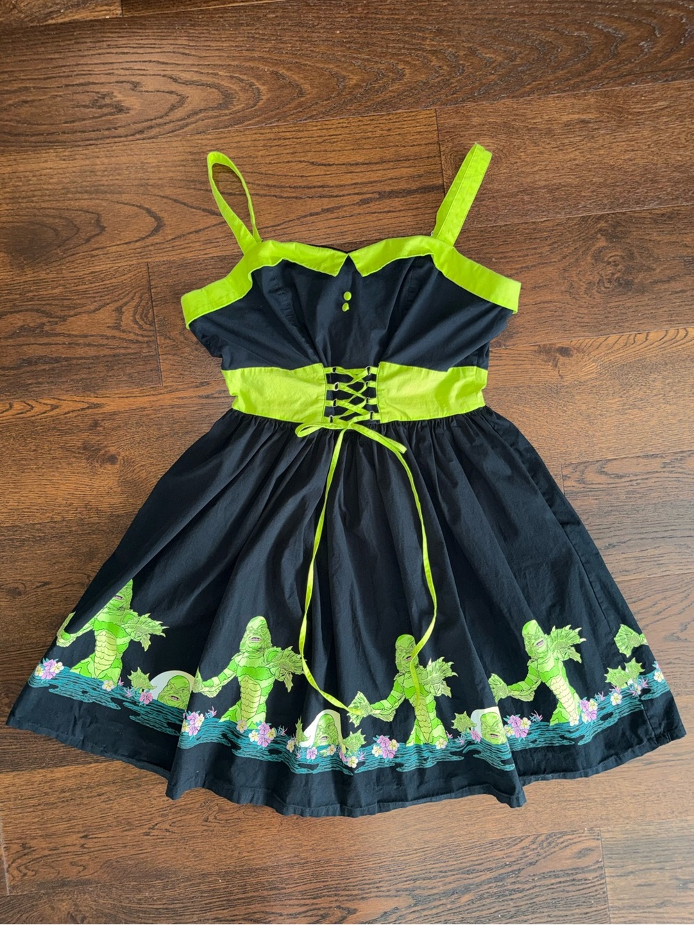 EUC Universal Monsters Creature From The Black Lagoon Mini Dress Womens Large